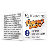 West Coast Cure - Papaya Tier 2 Live Rosin Cold Cure Badder 1g