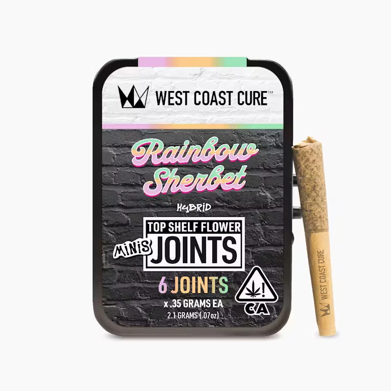 West Coast Cure - West Coast Cure - Rainbow Sherbet Mini Preroll 6pk 2.1g Main Image