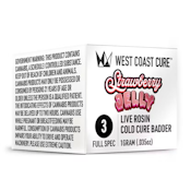 West Coast Cure - Strawberry Jelly Tier 3 Rosin Cold Cure Badder 1g