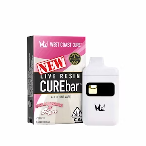 WEST COAST CURE - West Coast Cure - Strawberry n' Sugar Live Resin CUREbar 1g