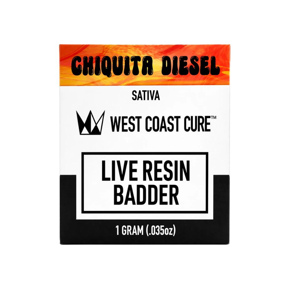 West Coast Cure - LIVE RESIN BADDER - CHIQUITA DIESEL 1G - WEST COAST CURE Main Image