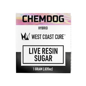 WEST COAST CURE - LIVE RESIN SUGAR - CHEMDOG 1G - WEST COAST CURE