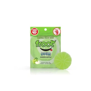 FROOT - Froot - 100mg Sour Gummies - Green Apple  