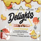 Peaches and Cream Live Rosin Gummies 100mg