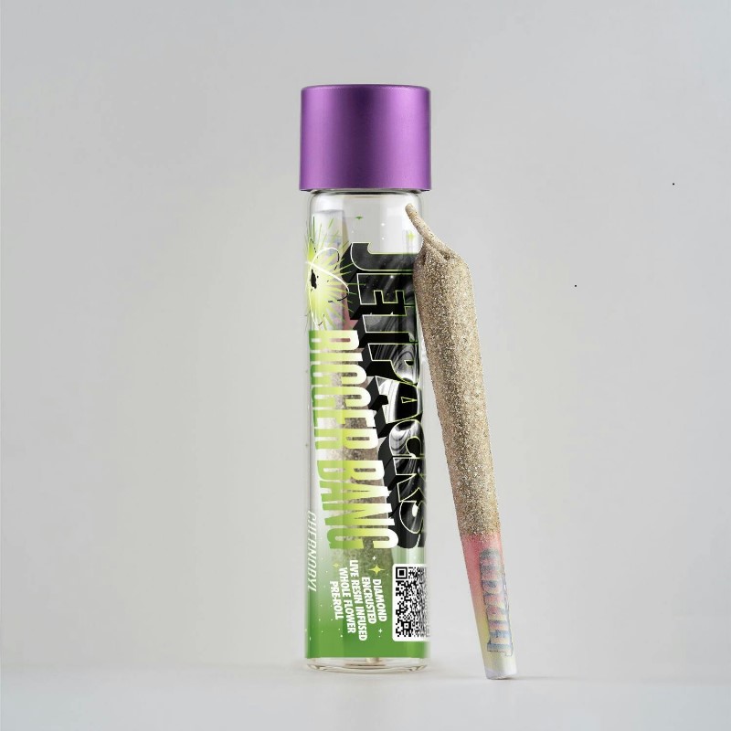  Cherynobyl  Bigger Bang -Sativa- 1g Diamond Encrusted Whole Flower Live Resin Infused (Pre-Roll)  |  Jetpacks    -a10 BACK