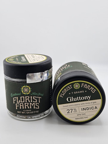 Florist Farms - Gluttony -Indica- (Flower) 7g Jar | Florist Farms     -f9