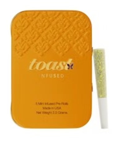 Toast - Macho Mama -Hybrid- .5g 5pack (2.5g) Diamond Infused Minis Pre-roll      -pp5 BACK