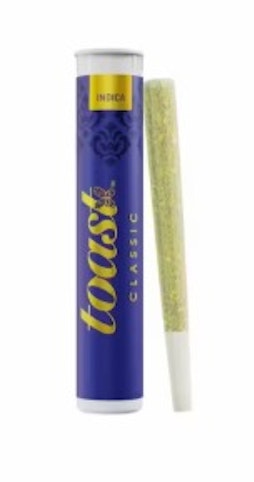 Toast - Gary's Cookie Jar -Indica- Classic 1g (pre-roll) | Toast     -jj6 front