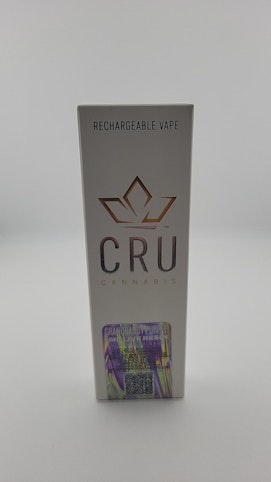 CRU - Granddaddy Purple -Indica- 1 mL Live Resin AIO (Vape Pen) | CRU     -e8 BACK
