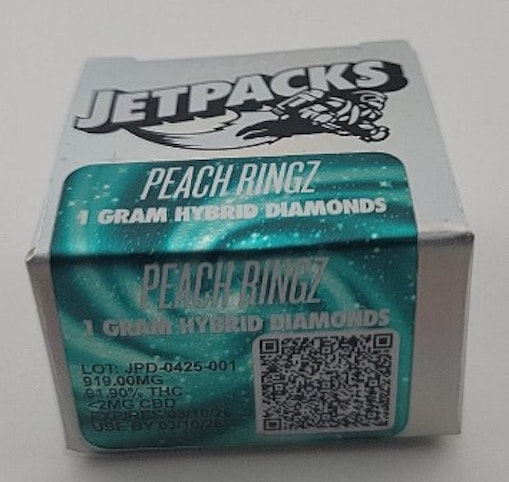 Jetpacks - Peach Ringz -Hybrid- 1g Diamonds Badder (Concentrate) | Jetpacks   -MF Refrigerator