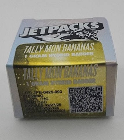 Jetpacks - Tally Mon Bananas -Hybrid- 1g Badder  (Concentrate) | Jetpacks    -MF Refrigerator