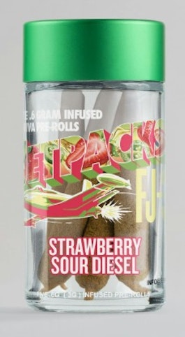 Jetpacks -  FJ-3 Strawberry Sour Diesel 0.6G (Infused Pre-Rolls) 5 PACK | Jetpacks    -c10 BACK