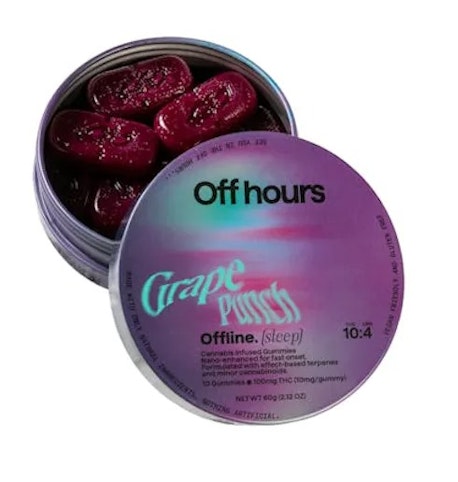Off Hours - Off Hours | Grape Punch 'Sleep' -Indica- 10:10:4 THC:CBD:CBN Gummies (Edibles) |      -E2 FRONT