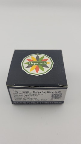 Hepworth - #39 Mango Dog x White Runtz -Sativa- 79.28% THC | Sugar (Concentrate) 1g | Hepworth        -BF3