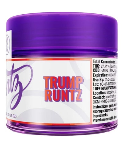 Runtz - Trump Runtz -Hybrid- 27.71% THC | (Flower) 3.5g | Runtz          -x2