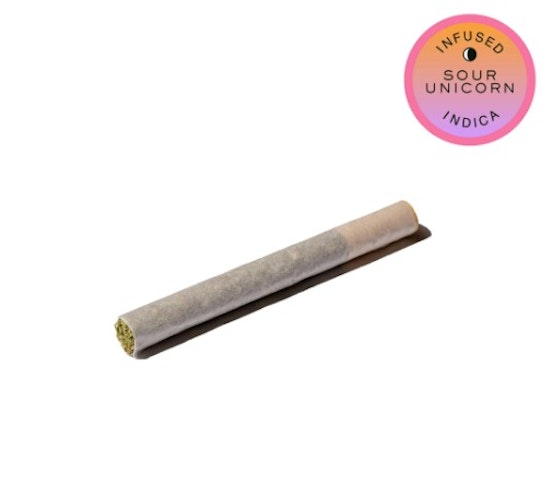 Hudson Cannabis - Sour Unicorn -Indica- 28.00% THC | .5g Hash (Infused Pre-Roll) | Hudson     -o12 back
