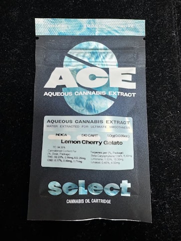 Select - Lemon Cherry Gelato -Indica- 92.56% THC | 1g ACE (Vape Cart) | Select   -xxx4 middle 1 