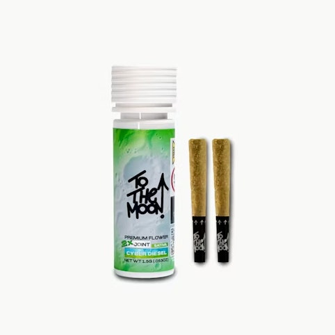 TO THE MOON - Cyber Diesel -Sativa- 21.20% THC | 1.5g 2pk (Pre-Roll) | To The Moon -AA2 MIDDLE