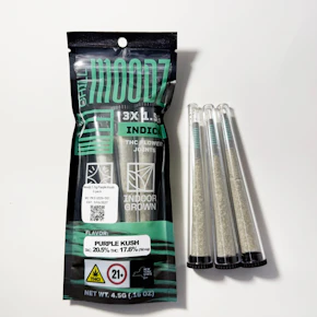 Moodz | Pre-roll | Purple Kush | 3pk 4.5g