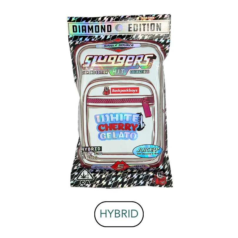 Sluggers - Sluggers - Hash Diamonds - White Cherry Gelato - Infused Preroll Pack - 5pk - 3.5g Main Image