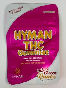 Hyman THC Gummies - Hyman | White Cherry Runtz | 200MG