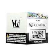 White Fire Bomb (H) | 1g Live Resin Diamonds | West Coast Cure