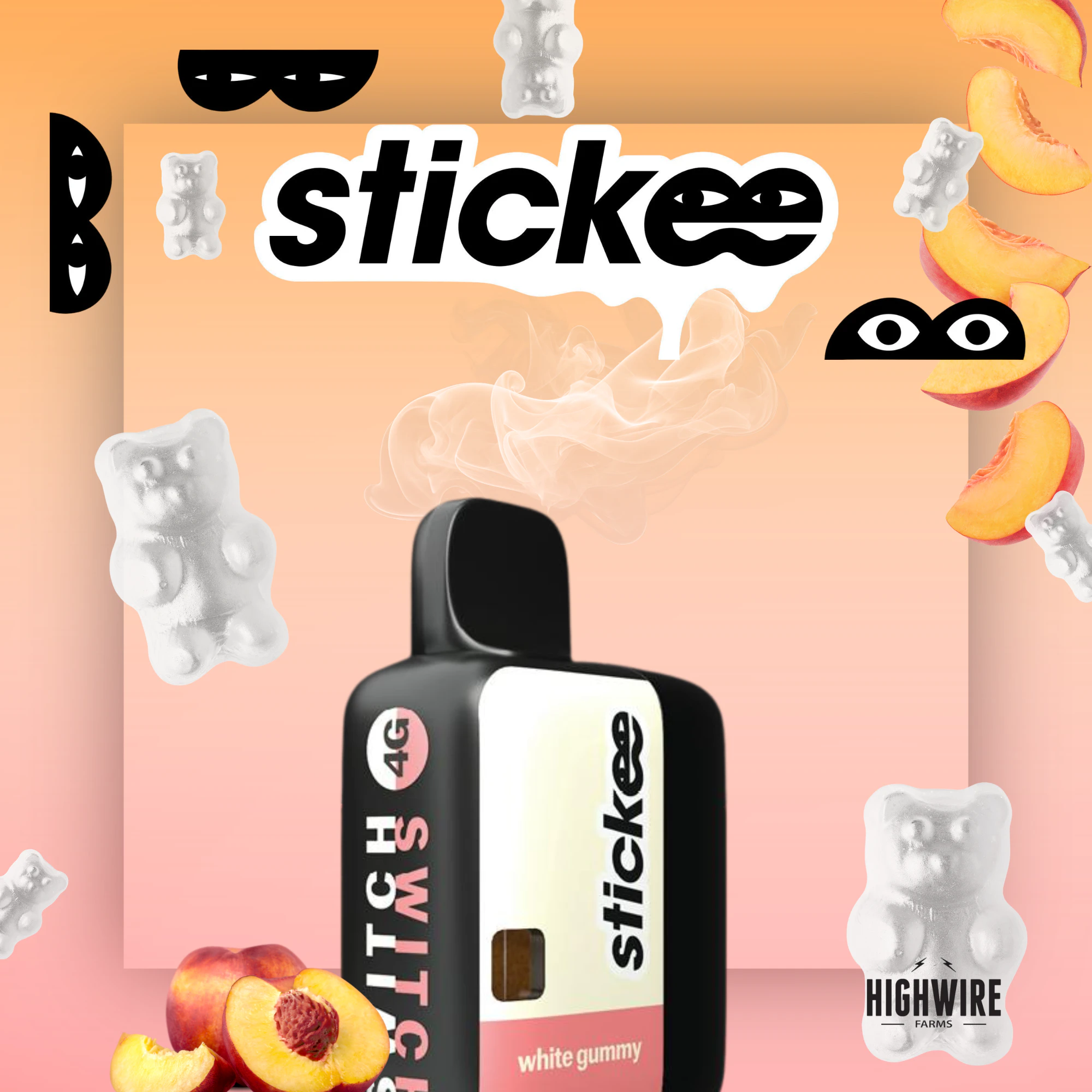 Stickee - Stickee Swtich Disposable White Gummy X Guava Nectar 4g Main Image