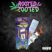 Rooted & Zooted Live Resin Disposable Black Maple/Sherb Cream Punch 1g