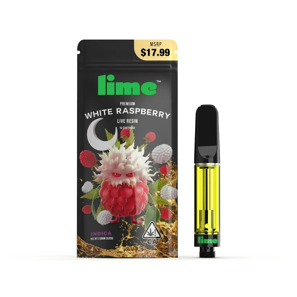 Lime - Lime White Raspberry Live Resin Cartridge 1.0g Main Image