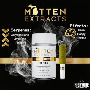 MITTEN EXTRACTS - Mitten Extracts White Runtz Infused Preroll 5pk 3.5g