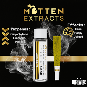 MITTEN EXTRACTS - Mitten Extracts White Runtz Infused Preroll 1.25g