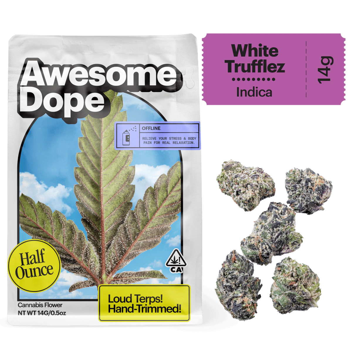 Awesome Dope - White Trufflez (I) | 14g Smalls Flower | Awesome Dope Main Image