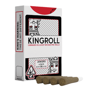 KING ROLL - White Widow x Strawberry Fields (H) | .75g 4pk Kingroll Jr | Kingroll