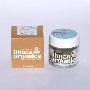 Ithaca Organics Cannabis Co. - Ithaca Organics - White Runtz - 3.5g - 20% THC - Dry Flower