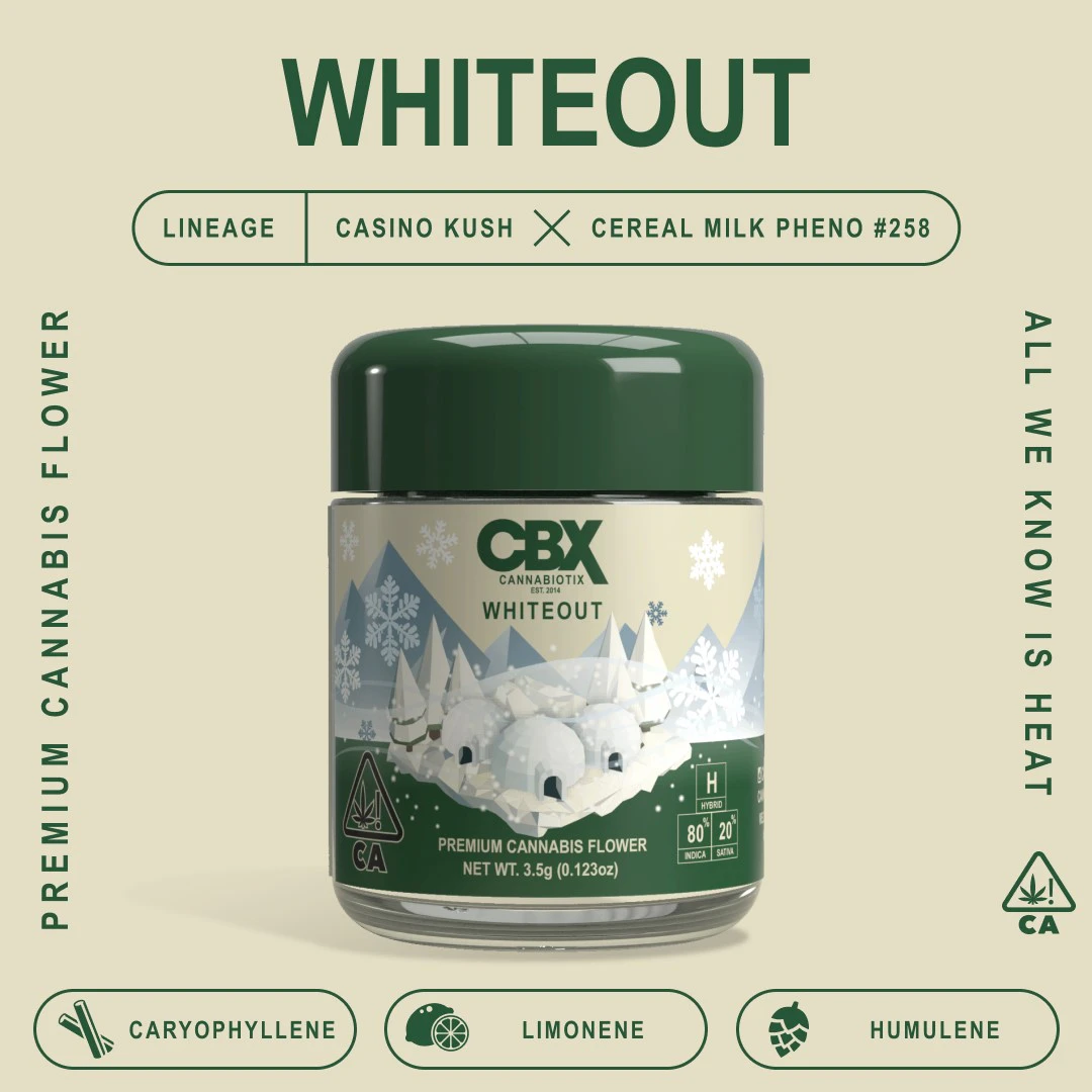 CBX - WHITEOUT 3.5G - CANNABIOTIX Main Image