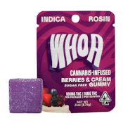 Whoa | Berries & Cream | Rosin Gummy | [100mg] | Indica