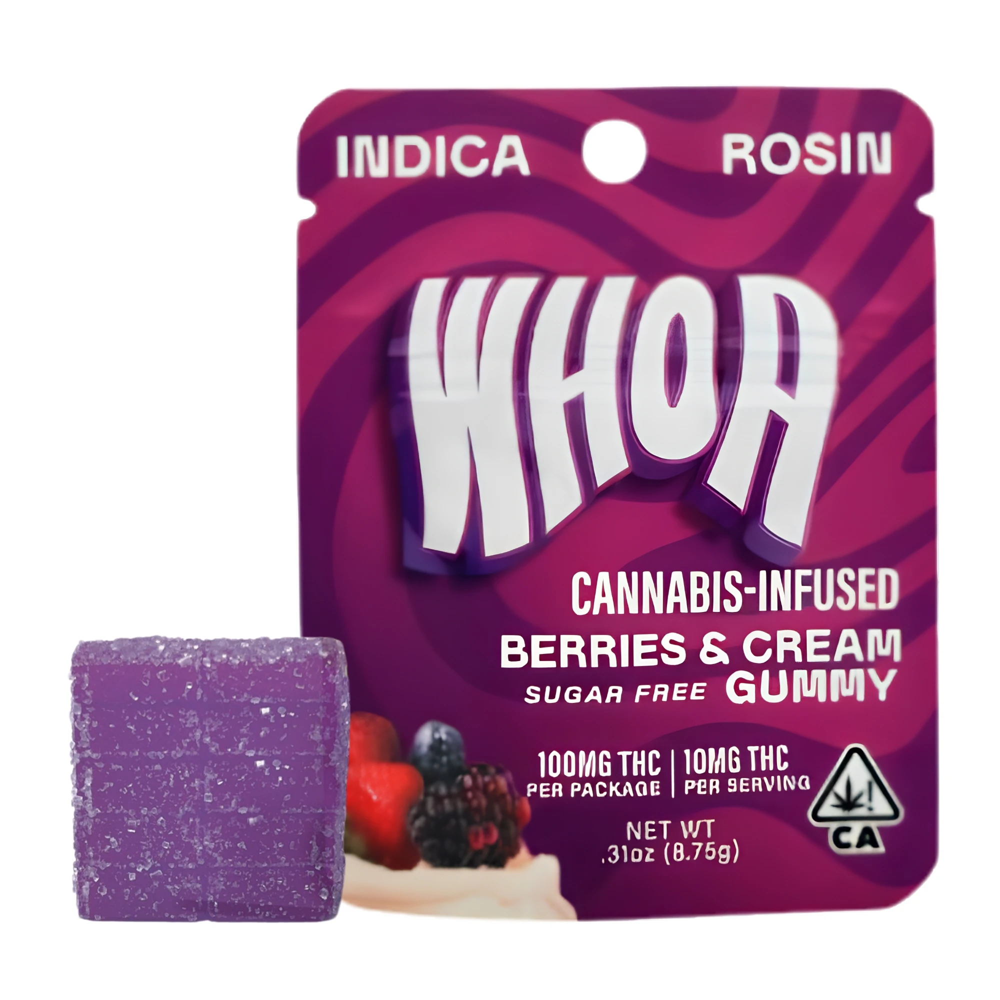 Whoa - Whoa | Berries & Cream | Rosin Gummy | [100mg] | Indica Main Image