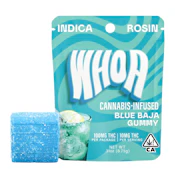 Whoa | Blue Baja | Rosin Gummy | [100mg] 10pk | Indica