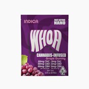 WHOA: Grape 1:1:1 (CBN:CBD:THC) Sleep Aid Gummy - 1 Piece/100mg (I)