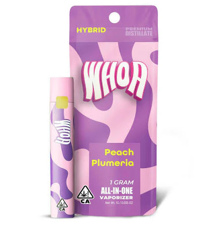 Whoa - WHOA - Peach Plumeria - Disposable Vape - 1G Main Image