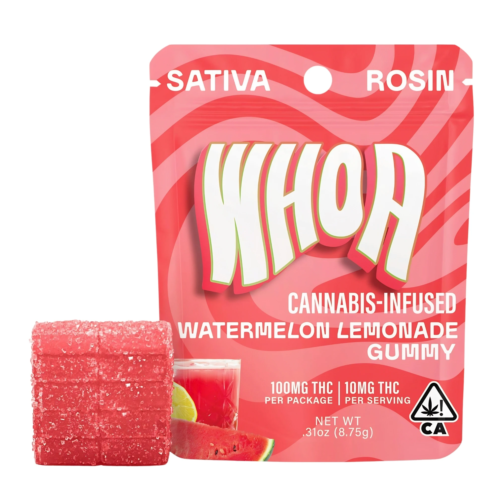 Whoa - Whoa | Watermelon Lemonade | Rosin Gummy | [100mg] | Sativa Main Image