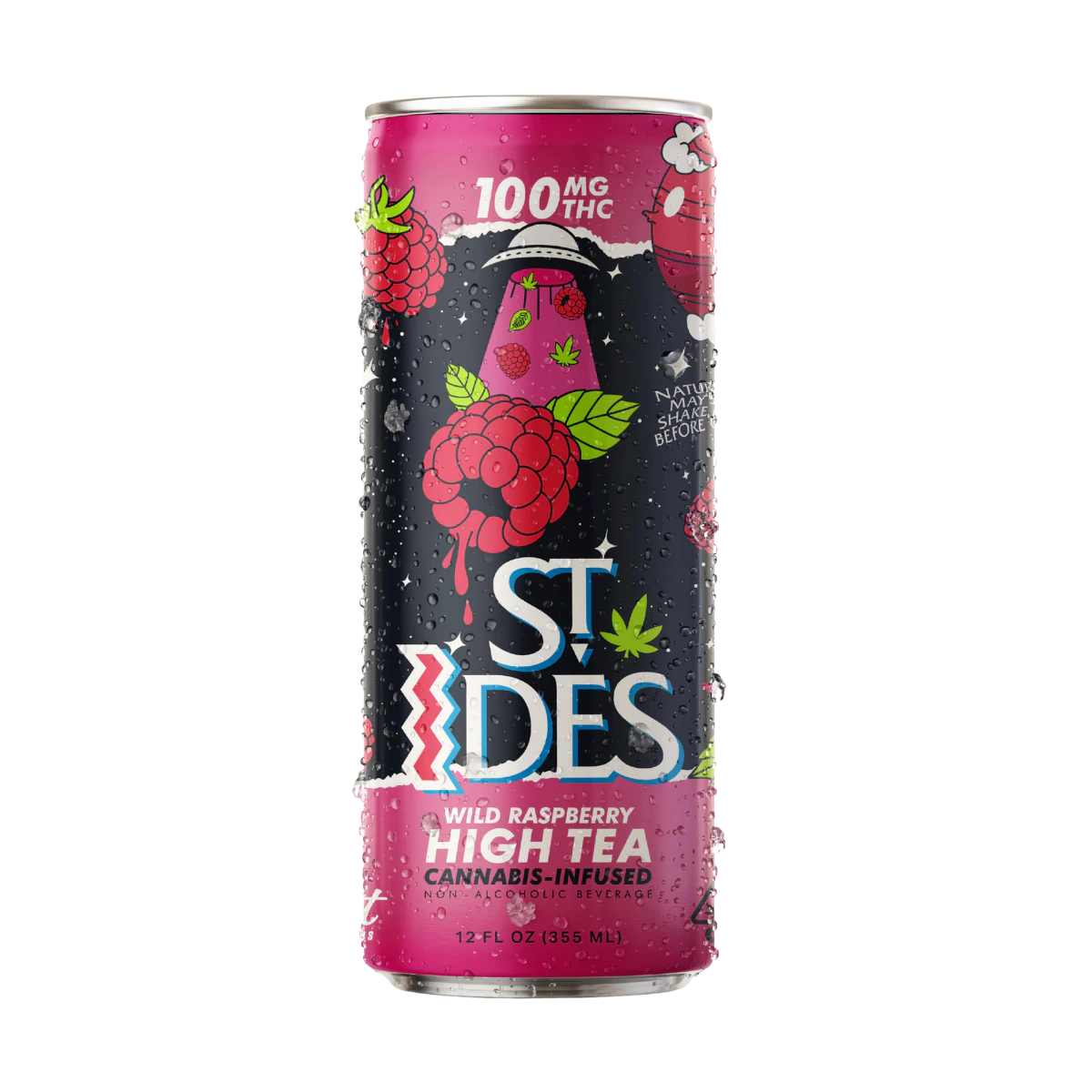 ST IDES - Wild Raspberry (Single) |100mg 12oz High Tea | St Ides Main Image
