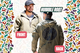 * (M) Army Green Windbreaker - Humble Root