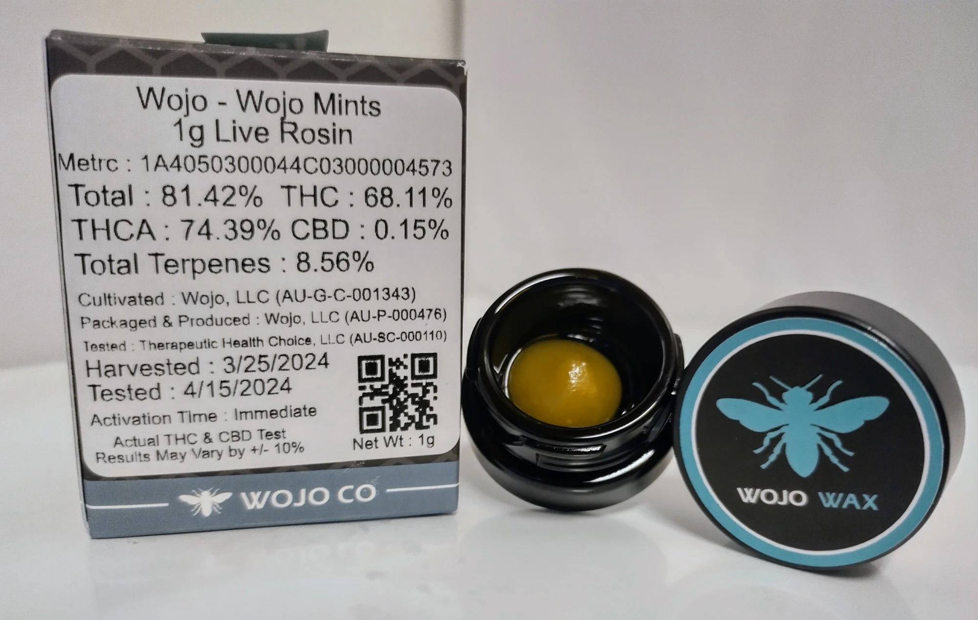 Wojo Co - Wojo Mints - 1g Live Rosin Main Image