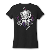 FLWR CO - Womens Astro Smoke Tee (DEEP BLACK)