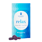 Wonder - Relax Blueberry & Lemon Balm 2:1 CBD Gummies - 200mg