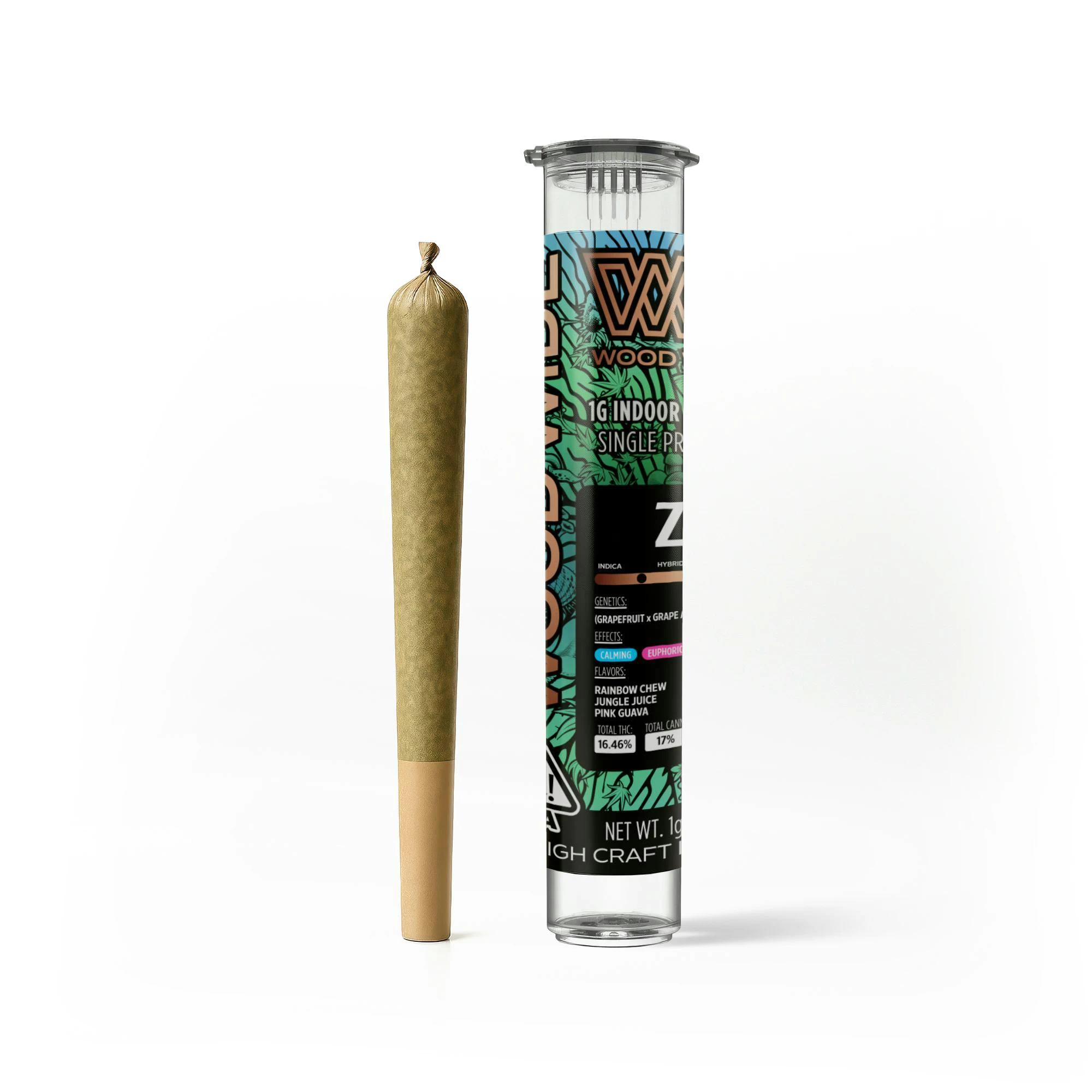 Wood Wide - Wood Wide-1g indoor Pre-roll (Sour Tangie-Sativa) Main Image