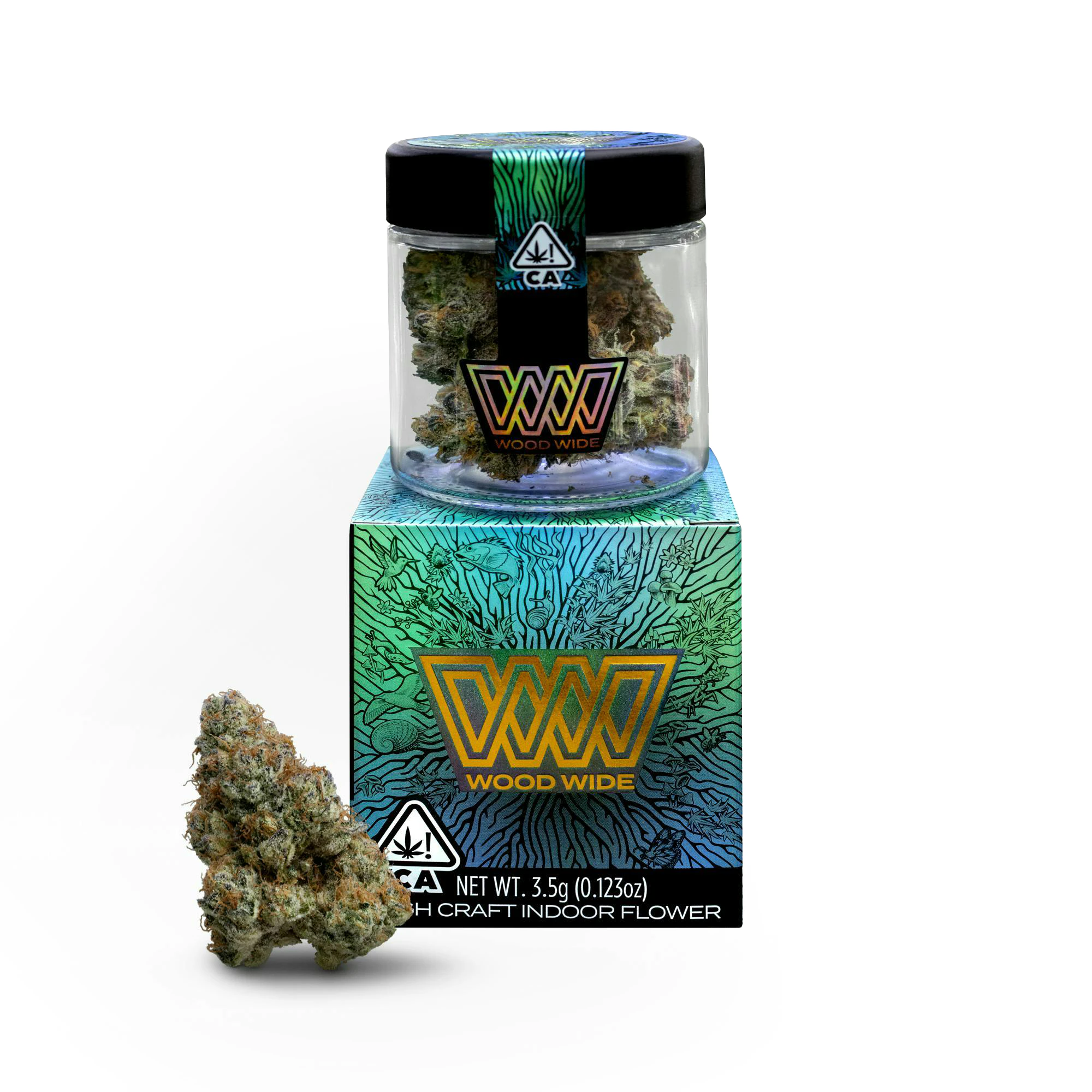 Wood Wide - Wood Wide-Flower 3.5g (Night Squirral-Hybrid) Main Image