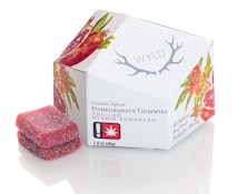 Wyld - Pomegranate 1:1 THC:CBD - Hybrid Enhanced Gummies - 100mg