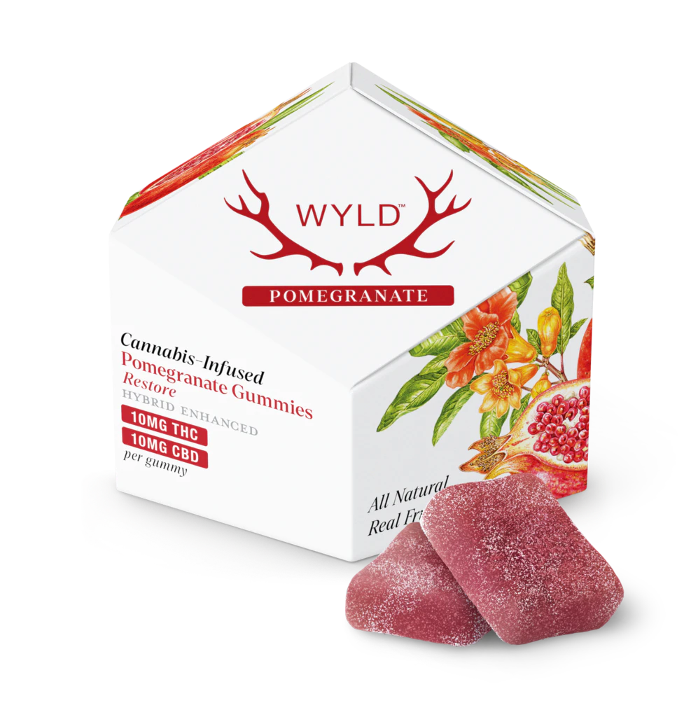 WYLD - WYLD - 1:1 THC:CBD Gummies - Pomegranate Main Image